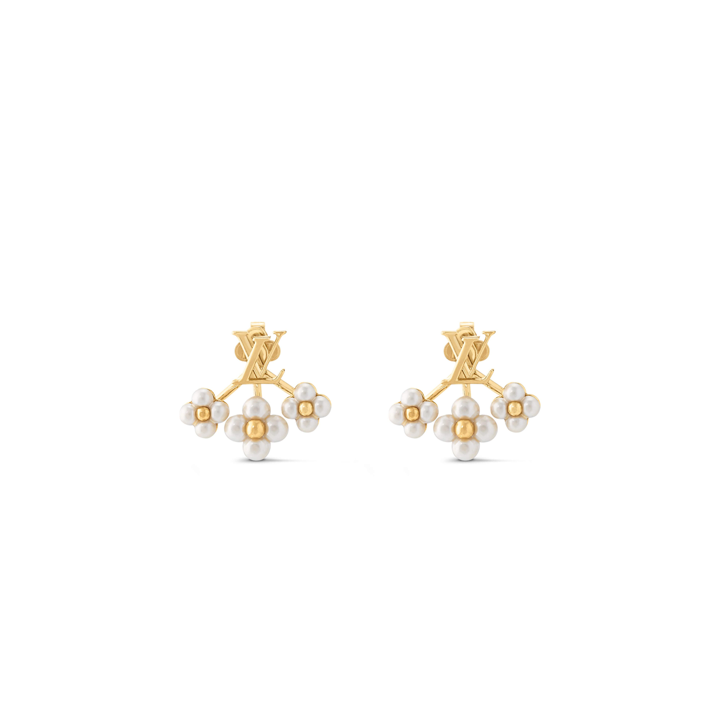 LOUIS VUITTON LV FLORAGRAM EARRINGS M00970